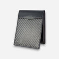 COLDFIRE Strike Core carbon fiber bifold wallet, front view, 6 card slots