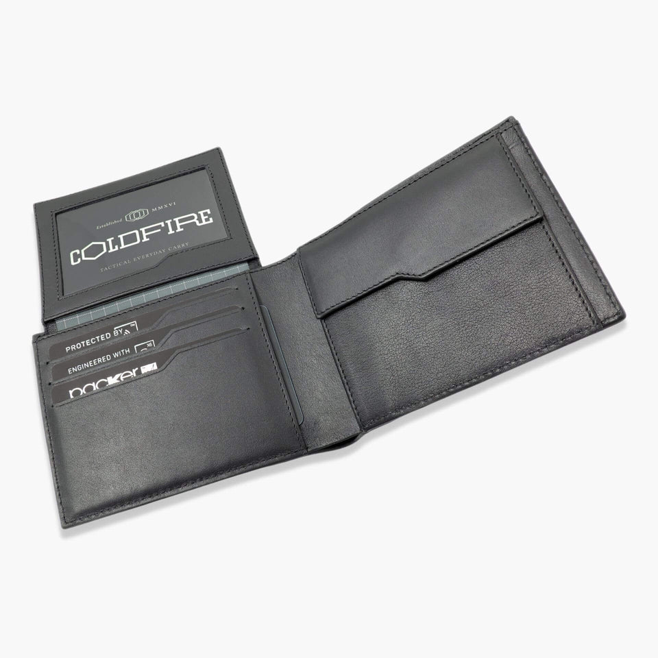 Carbon Fiber Wallet with Coin Pocket and ID - COLDFIRE