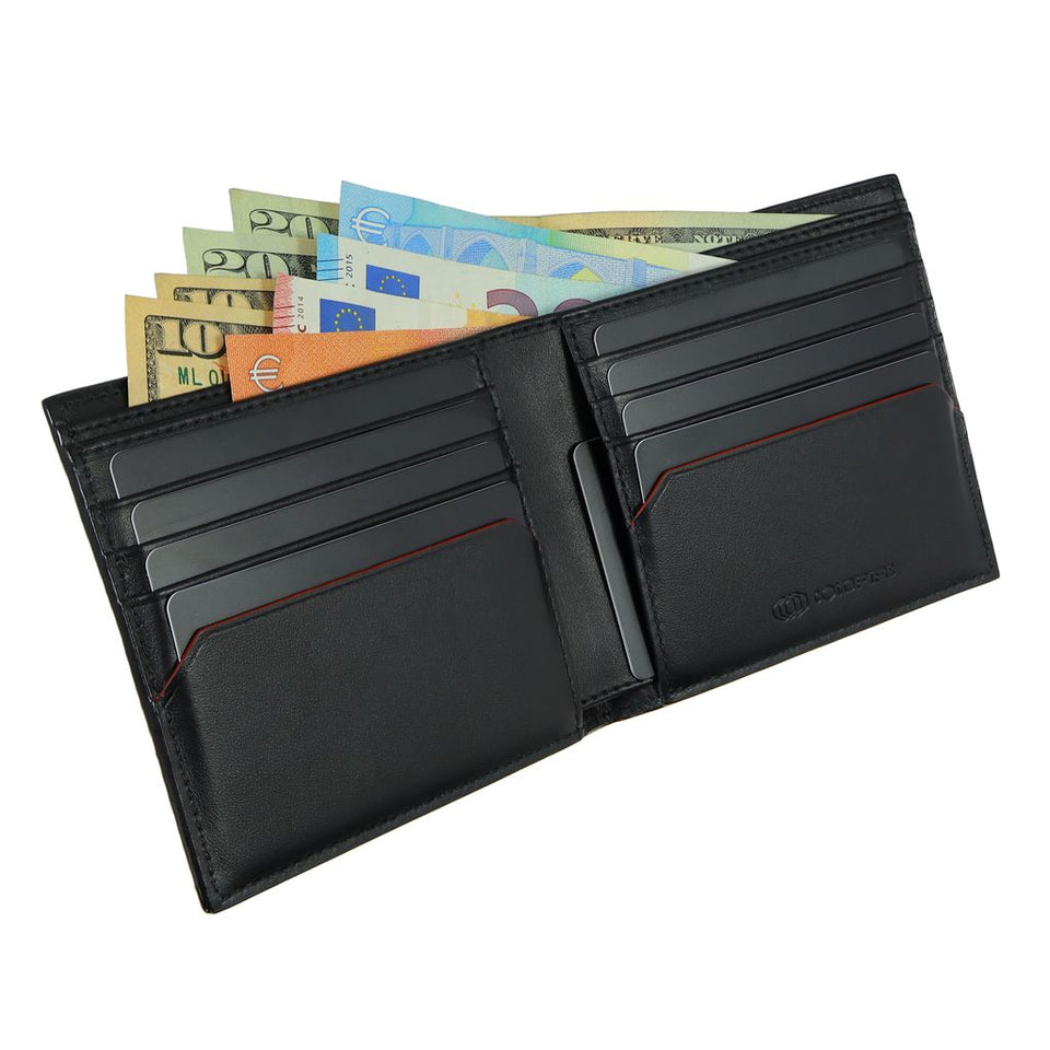 SNAKE EYE - Slim Bifold Wallet 8cc - Black - COLDFIRE