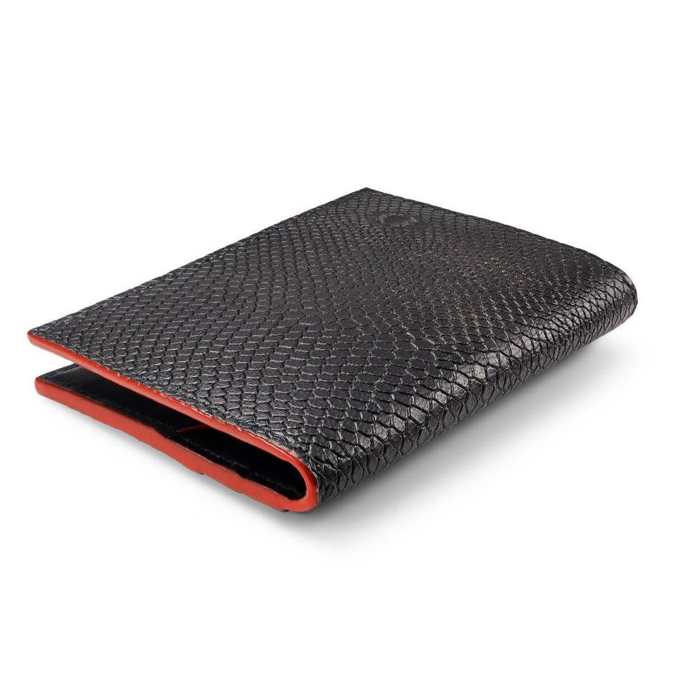 SNAKE EYE - Slim Leather Card Holder 9cc - Red - COLDFIRE