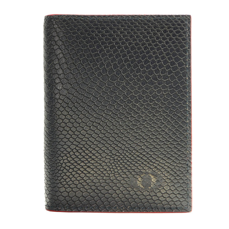 SNAKE EYE - Slim Leather Card Holder 9cc - Red - COLDFIRE